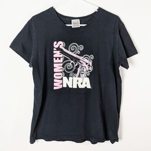 Women's Black NRA Graphic Logo Tee XL